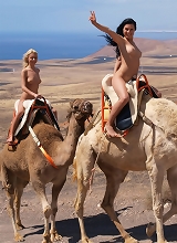 Judita A Jana C - They are such a desert girls, look at Judita and Jana on camel nude
